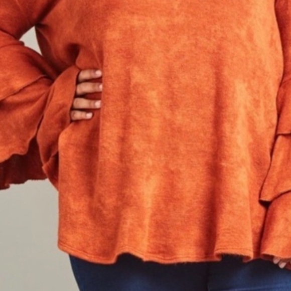 NWT! Ruffle Sleeve Boho - Picture 3 of 7